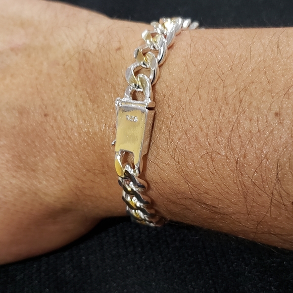 CLEAR OUT SALE Cuban Mixed Link Bracelet - Picture 4 of 5